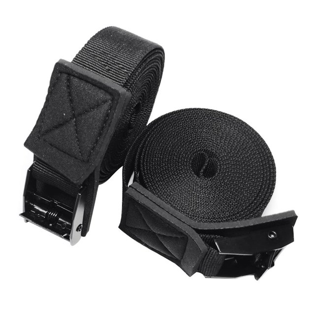 Kenally 1 par de 300x2,5 cm, hebilla de leva para techo de coche, correa de amarre para equipaje de Kayak, correa de amarre ajustable, Vehículos, repuestos y accesorios Mis