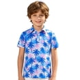thumbnail image 5 of WhouRiu Boys Casual Short Sleeve Graphic Polos Summer Tennis Collar Shirts Kids Polo Shirt 3-14 Years, 5 of 5