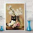 thumbnail image 2 of Diamond Painting for Adults and Beginners - 6pcs, 5D Round Diamond Digital Painting Kit, DIY Black Cat Diamond Art Painting, Matisse Van Gogh Living Room Bedroom Decoration (11.8x15.7 inches), 2 of 7