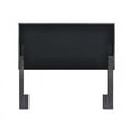 thumbnail image 3 of Mid-Century Modern Grid Tufted Full or Queen Headboard in Charcoal Gray Fabric, 3 of 8