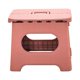 thumbnail image 1 of taburete plegable pequeño, portátil, de color puro, para el hogar, la oficina y el baño (rosa), 1 of 2