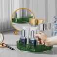 thumbnail image 3 of 360 Rotating Makeup Organizer, Bathroom Make Up Spinning Holder Rack, Large Capacity Cosmetics Storage Vanity Shelf Countertop for Bathroom, Kitchen, Dresser 1 Tier Green, 3 of 6