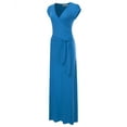 thumbnail image 2 of NINEXIS Women's V-Neck Short Sleeve Maxi Wrap Dress, 2 of 4