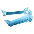 thumbnail image 3 of 20 servilleteros con forma de mariposa para catering, fiestas, recepciones y eventos. Azul reflectante, 3 of 9