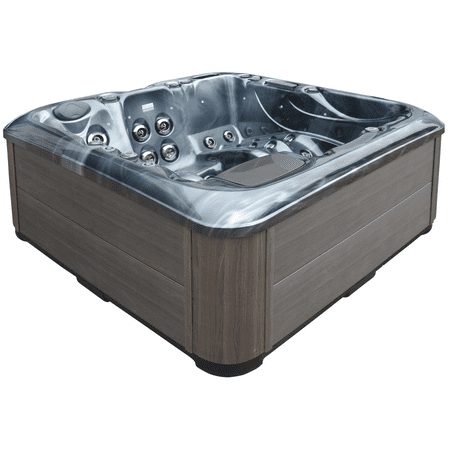 Luxuria Spas Sensation 4-Person 73-Jet 3-Pump Acrylic Double Lounger Hot Tub with Touch Screen and Ozonator