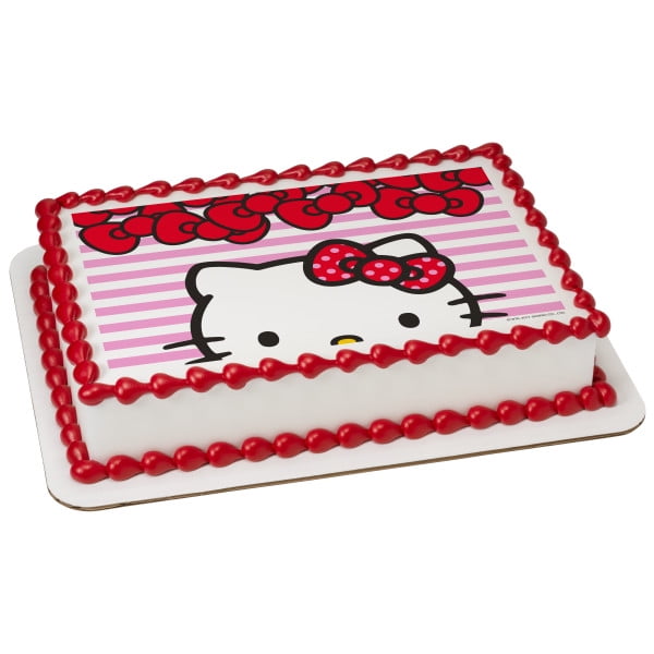 Hello Kitty Happy Birthday edible cake Image 