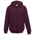 thumbnail image 2 of (Price/each)Just Hoods By Awdis JHA050 College Zoodie-Burgundy-S, 2 of 5