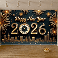thumbnail image 5 of Decorative Design New Year Banner Festive Theme Celebration Banner for Holiday Event Indoor Decoration Party Backdrop, 5 of 9
