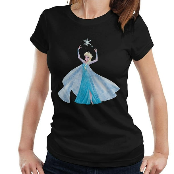 Disney Frozen Elsa Ice Dress Snowflake Women's T-Shirt 