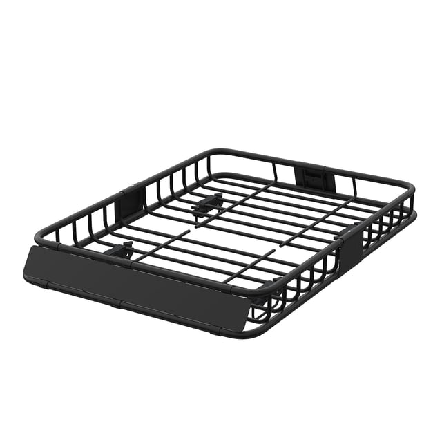 QinaQin Universal Roof Rack Basket, Heavy-Duty Roof Cargo Transport Basket with Extension Rack, 200 Lb Load Capacity, Weather-Resistant Top-Mounted Cargo Rack, Suitable for Cars, Suvs, and Trucks