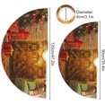 thumbnail image 3 of FMSHPON New Year Xmas Interior Fireplace Xmas Christmas Tree Skirt Stand Mat for Holiday Party Decoration Indoor Outdoor 36 inches, 3 of 6