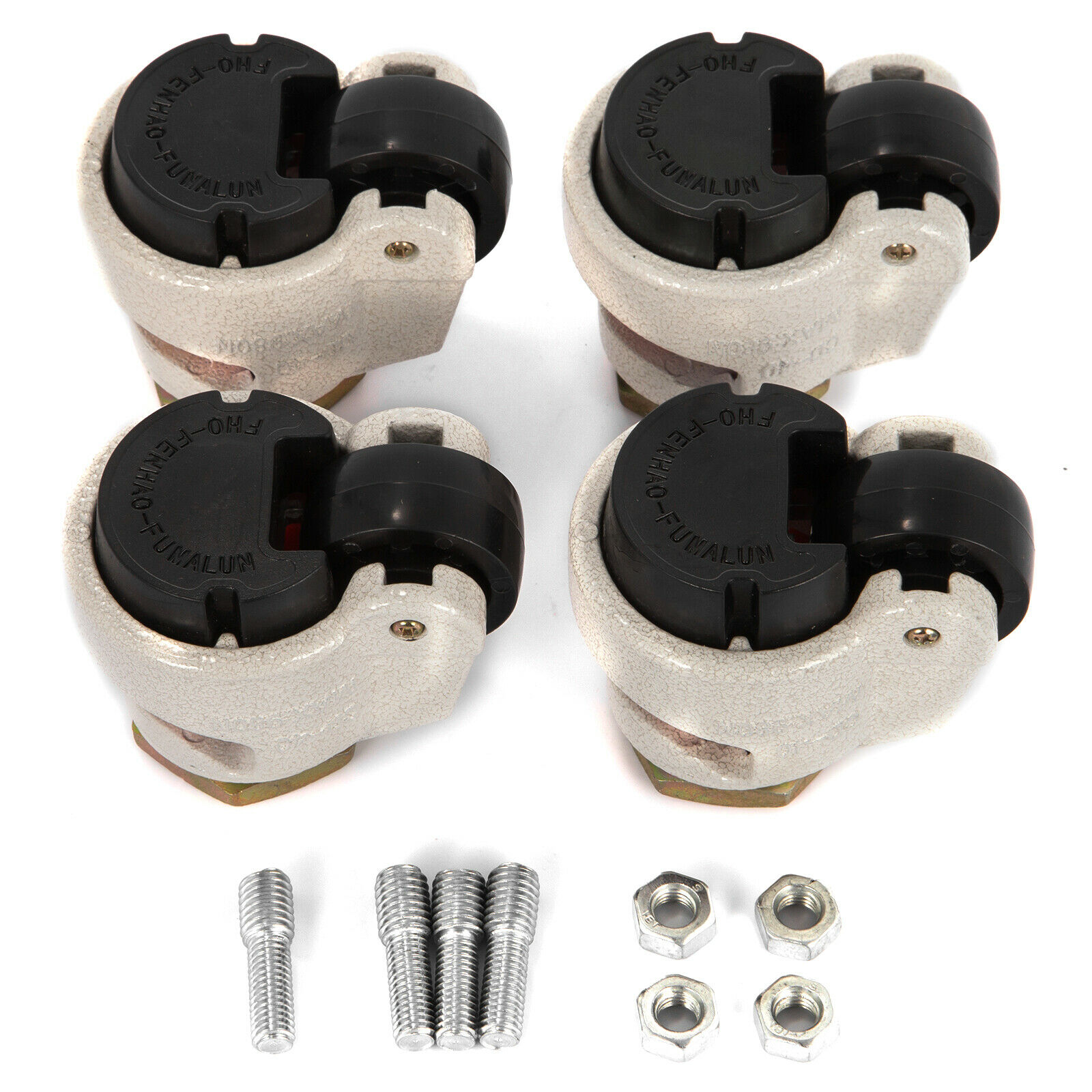 Online Best Service 24 Pack Swivel 1.5 Caster Wheels Rubber Base with Top Plate /& Bearing Heavy Duty with Total Lock Brake 24 Pack with Brake