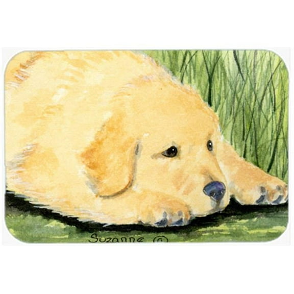 Golden Retriever Glass Cutting Board, Large
