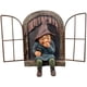 thumbnail image 3 of Estatua de jardín al aire libre, adornos de hadas de jardín, gnomo de jardín travieso que mira furtivamente, estatuilla colgante de resina, accesorios de estatua al aire libre, decoración de árbol de, 3 of 5
