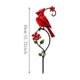 thumbnail image 3 of Metal Cardinal Garden Stake, Decorative Red Bird Yard Art Weather Resistant Garden Accent Ornament, Flower Pot Patio Lawn Decor for Garden Courtyard Porch Bird Lovers, 3 of 7