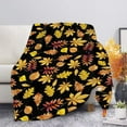 thumbnail image 4 of Antqov Fall Throw Blanket 39x28" Halloween Soft Warmer Fuzzy Pumpkin Leaves Blankets for Bed Couch Sofa Chair Living Room Supplies Thanksgiving Home Decoration for Women Men Gifts, 4 of 6