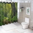 thumbnail image 7 of Orinice Tree Trunk Bathroom Decor Set with Colorful Luxurious Graphic Print Polyester Fabric Shower Curtain Set 36x72, 7 of 7