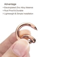 thumbnail image 4 of Unique Bargains Boucle à Ressort Ronde en Alliage de Zinc 25x18x4mm, Or Rose 5 Pack, 4 of 5