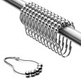 thumbnail image 5 of HOTBEST Nickel Stainless Steel Shower Curtain Rings (12 Count), 5 of 11