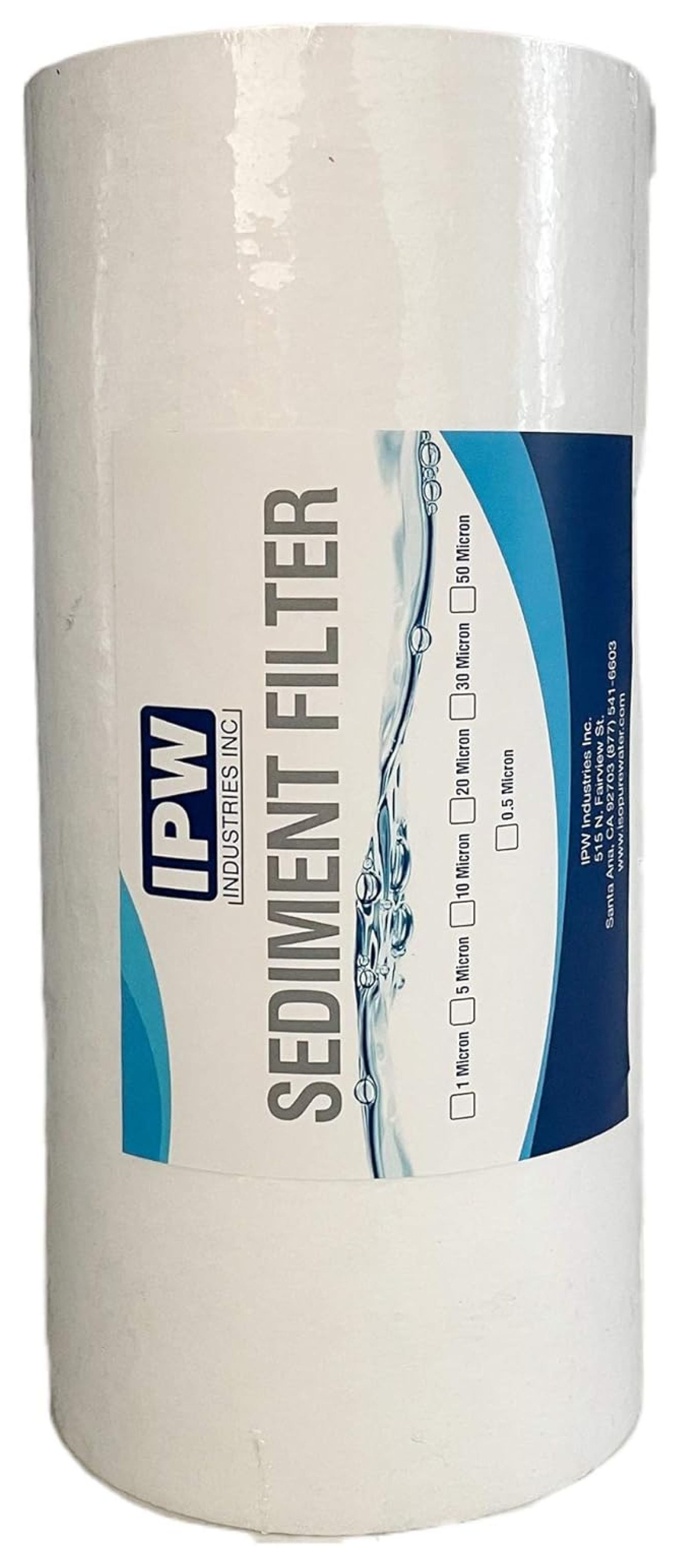 . - 6-Pack Whole House Sediment Filter (20-Micron Full Flow Cartridges) - Universal Water Filters for Whole House Filtration Systems