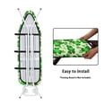 thumbnail image 4 of HELLHERO Green Clover Pattern Elastic Edge Ironing Board Covers Dust-Proof Non-Slip Easy to Install Soft Fabric 15"x54", 4 of 5
