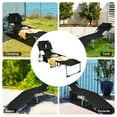 thumbnail image 6 of Gymax Set of 2 Beach Chaise Lounge Chair Folding Reclining Chair w/ Facing Hole Black, 6 of 10