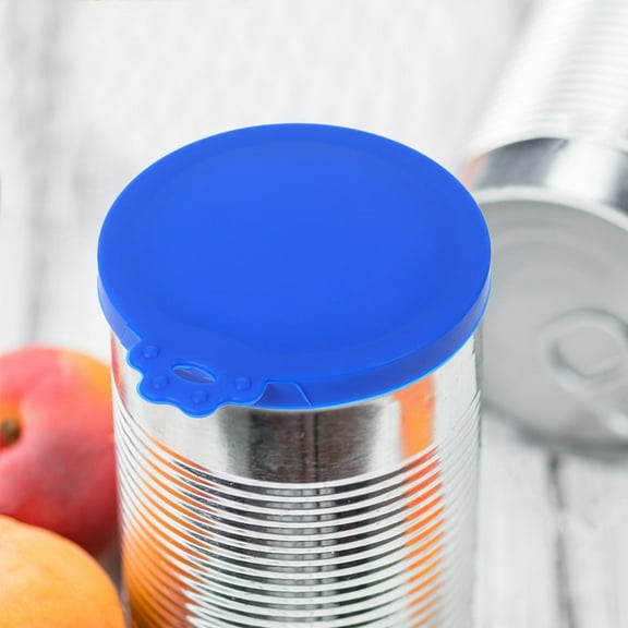 Hemoton Pet Food Can Lids Silicone Covers Self Sealing Cap Reusable for Dog Cat Food Can Universal Size Fits 3 Standard Size Food Cans