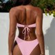 thumbnail image 4 of Trajes de baño para mujer, conjunto sólido para mujer, traje de baño de dos piezas con sujetador relleno, ropa de playa con lentejuelas, trajes de baño para mujer, trajes de baño para mujer, traje de, 4 of 7
