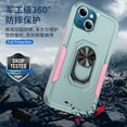 thumbnail image 3 of iPhone 13 Pro Max Case, 360 ?Rotate Ring Stand Rugged Lightweight Slim Impact-Resistant Full Body Shockproof Protective Bumper Case For iphone 13 Pro Max,Green + Pink, 3 of 8
