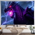 thumbnail image 4 of RKSupls Tapestry Wall Hanging Art, Purple Lightning Dragon Fantasy Magic Epic Tapestry Decoration for Daily Bedroom, Dorm, Living Room, Apartment Hallway Home Decor, 4 of 5