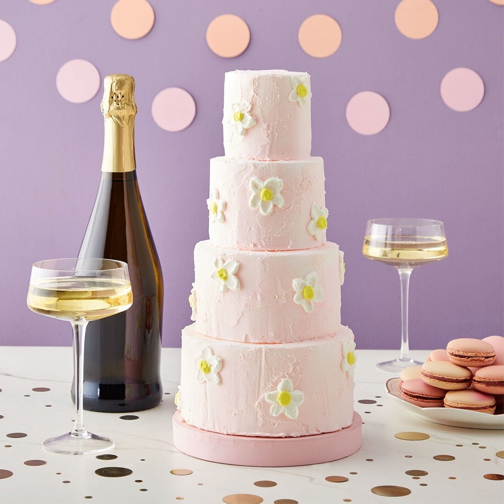 4 Piece Round Foam Cake Dummies for 12" Tall Fake Wedding Cake in 4