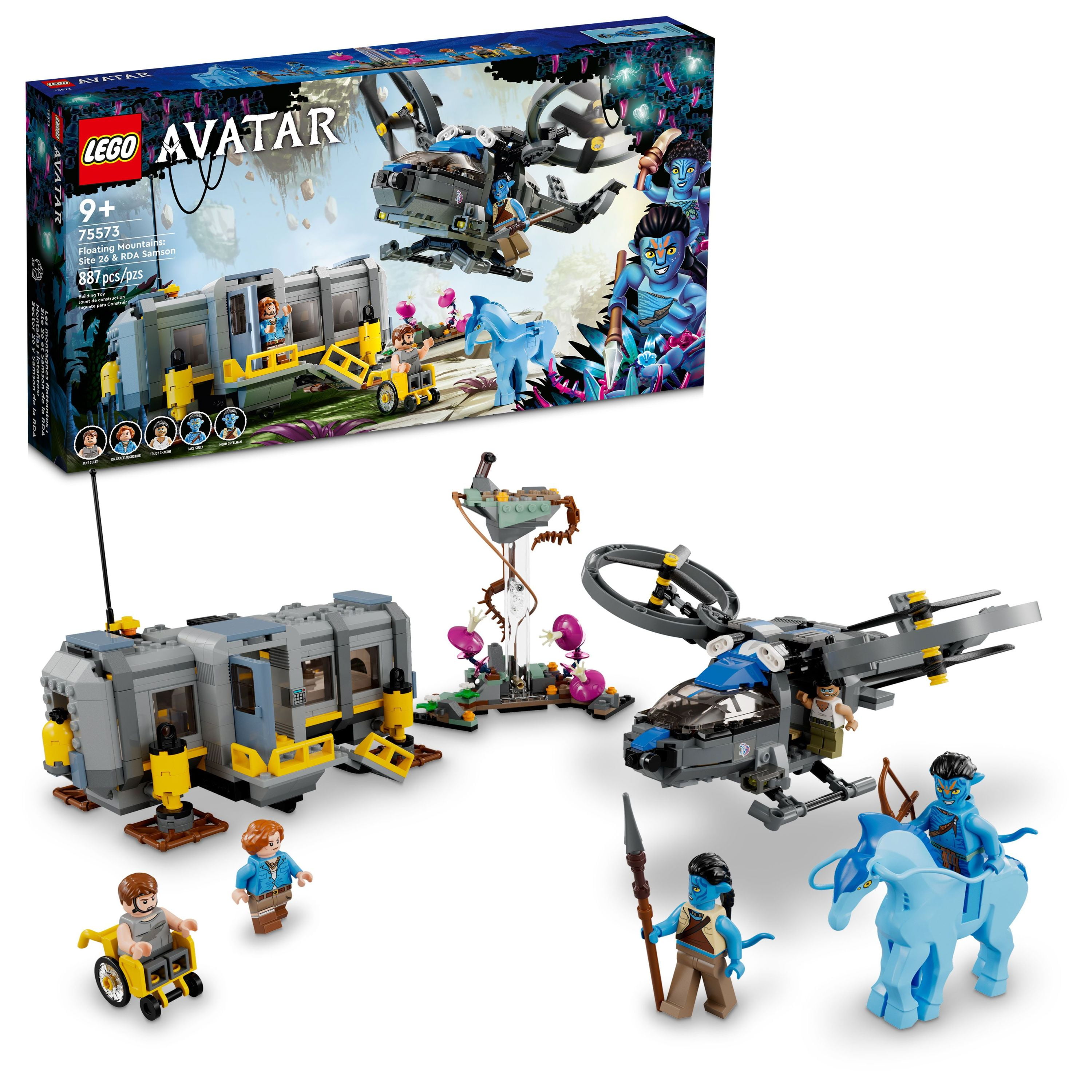 Scene Hane redaktionelle LEGO Avatar Floating Mountains: Site 26 & RDA Samson 75573 Buildable  Helicopter Toy for Kids with Direhorse Animal Figure and 5 Minifigures,  Gift Idea - Walmart.com