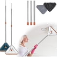 thumbnail image 3 of HongHeng Clearance Under $2.00 Wall Cleaner Mop with Long Handle 360 Rotatable Cleaning Mop Cleaning Mops Kit for Floor Walls Ceilings and Baseboards, 3 of 3