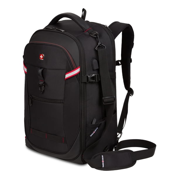Mochila SwissGear Hybrid Travel Laptop 48L, negra 55x33x22 cm