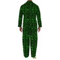 thumbnail image 4 of Dwelliawo Men'S Pajamas Set Long Sleeve & Pants Comfortable Sleepwear Loungewear Green M, 4 of 4