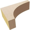 thumbnail image 6 of 2"W x 6"D x 4"H Classic Huntington Rough Cedar Woodgrain TimberThane Corbel, Primed Tan, 6 of 6