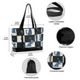 thumbnail image 2 of FORMRS Canvas Laptop Tote Bag for Women with 15.6" Computer Compartments Shoulder Handbag, Blue Cat Stars, 2 of 7