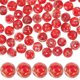 thumbnail image 1 of 100 cuentas de vidrio para pulseras, cuentas de vidrio para joyería, cuentas redondas luminosas sueltas., 1 of 6