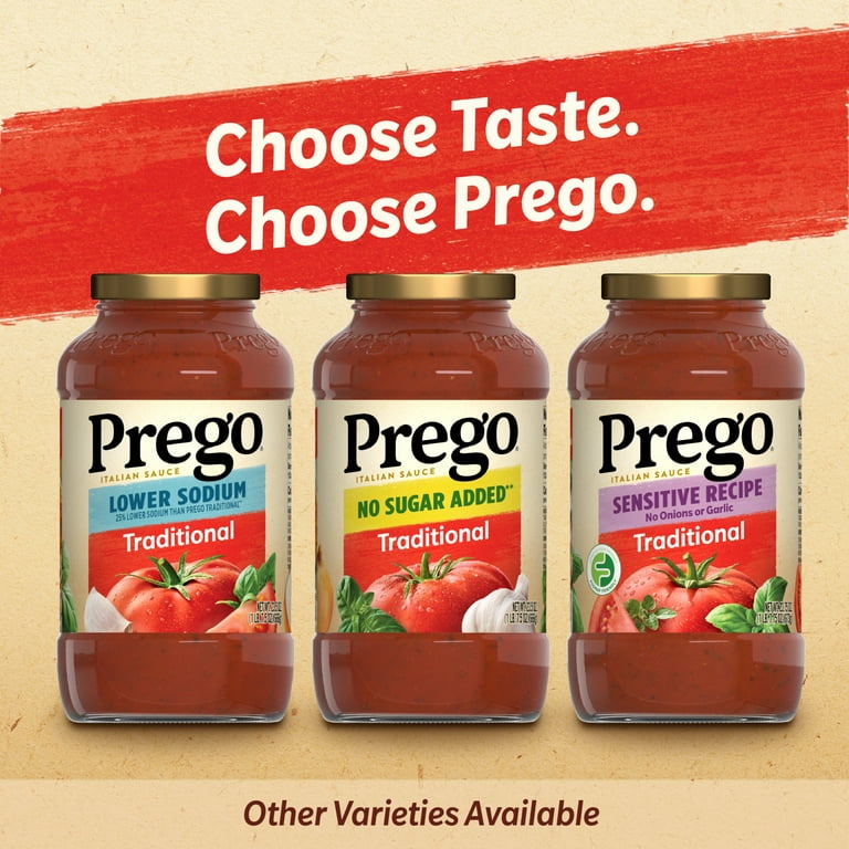 3 Pack ) Prego Pasta Sauce Traditional Italian Tomato Sauce 45 Ounce Jar  for sale online