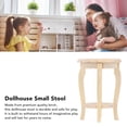 thumbnail image 4 of Dollhouse Round Stool, 1:12 Dollhouse Small Stool Vintage Simulation  For Kids, 4 of 8