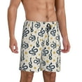 thumbnail image 2 of Kdxio Snake Print Mens Sleep Shorts Bottoms Soft Comfy Pajama Wear Pants with Drawstring Pockets, 2 of 7