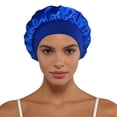 thumbnail image 1 of Bucket Hat For Home And Leisure With Satin Wide Brim Classic Style Suitable For All Seasons Travel Sleep Cap Fashion Accessory, 1 of 3