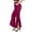 Hot Pink, variant on Women Pants Flare Ruffled White High Waisted Prom Gothic Fashion Dress Pants Womens Trouser Pants S