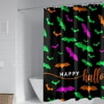 thumbnail image 6 of Btomtd Halloween Fabric Shower Curtain with Digital Printing, Waterproof Bathroom Curtain with Hooks and No Punching, Partition Shower Curtain Liner for Home - 35.43"x70.86", B, 6 of 6