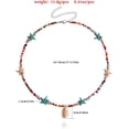 thumbnail image 4 of HSHDLDF Collier Coquillage Puka pour Femmes Hommes Collier Surfeur Coquillage Cordon Collier Collier Ras du Cou Perles Colorées Collier Ajustable Été Boho Hawaii Boucle Perle Collier Bijoux Coquillage Naturel, 4 of 6