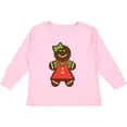 thumbnail image 3 of Inktastic Gingerbread Girl Christmas Boys or Girls Long Sleeve Toddler T-Shirt, 3 of 5