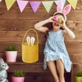 thumbnail image 5 of Clearance! Easter Gifts Baskets Easter Storage Containers With Handle Easter Bunny Basket Cute Bunny Bag With Foldable Ears For Easter Yellow, 5 of 6