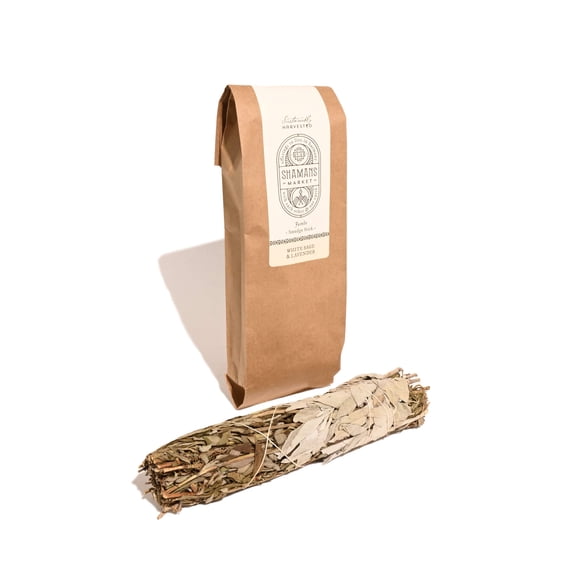 White Sage & Lavender Large Smudge Stick - Jumbo