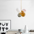 thumbnail image 3 of Fashionable Colored Glass Ball LED Pendant Lamp Chandelier Ceiling Lighting, 3 of 12