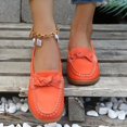 thumbnail image 4 of Willtoo Womens Fashion Wedge Loafer Classic Slip On Soft Sole Driving Business Work Dress Boat Shoes Daily Lightweight Non-Slip Penny Casual Shoes, 4 of 5